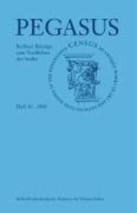 Cover: 9783867320504 | Pegasus: Berliner Beiträge zum Nachleben der Antike. Tl.10/2008 | Buch