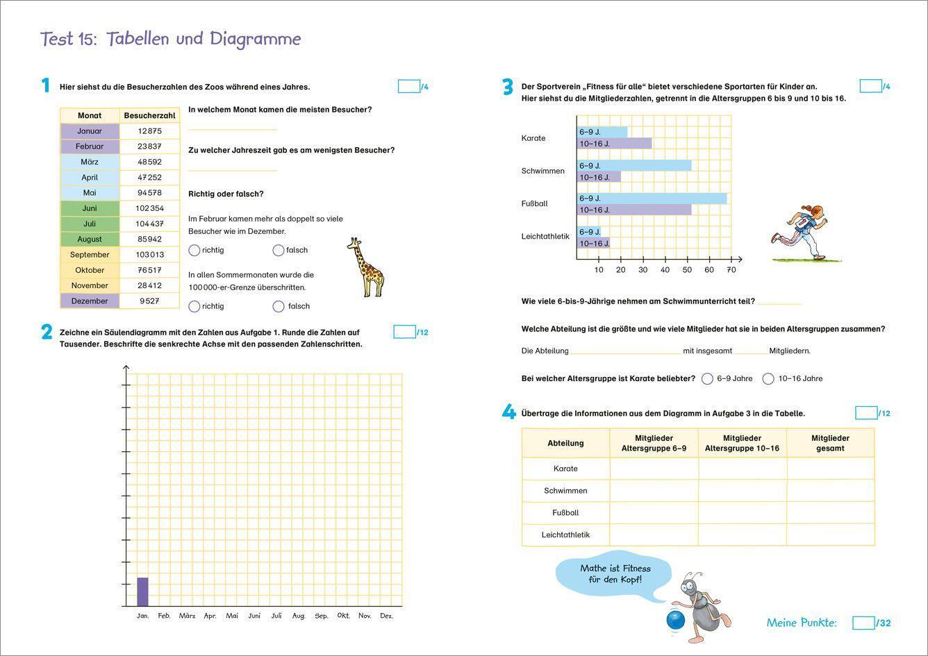 Bild: 9783788625153 | Fit für Mathe 4. Klasse. Mein Testheft | Julia Meyer | Broschüre