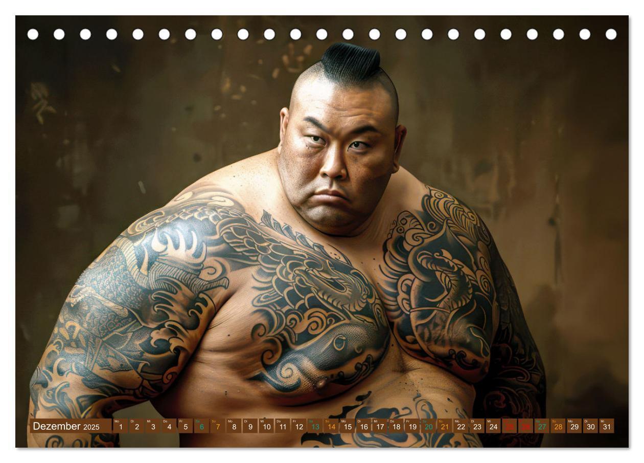 Bild: 9783383809965 | Sumo - Japans schwere Ringer (Tischkalender 2025 DIN A5 quer),...