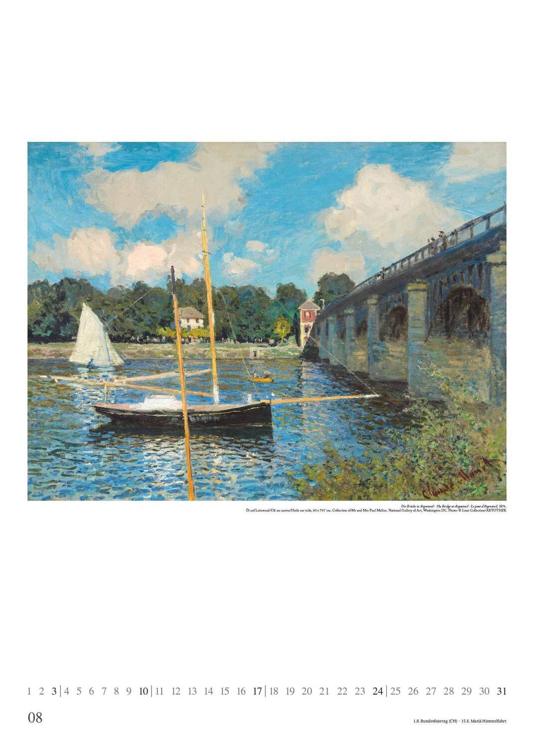 Bild: 4250809653303 | Claude Monet 2025 - Kunst-Kalender - Poster-Kalender - 50x70 | 28 S.