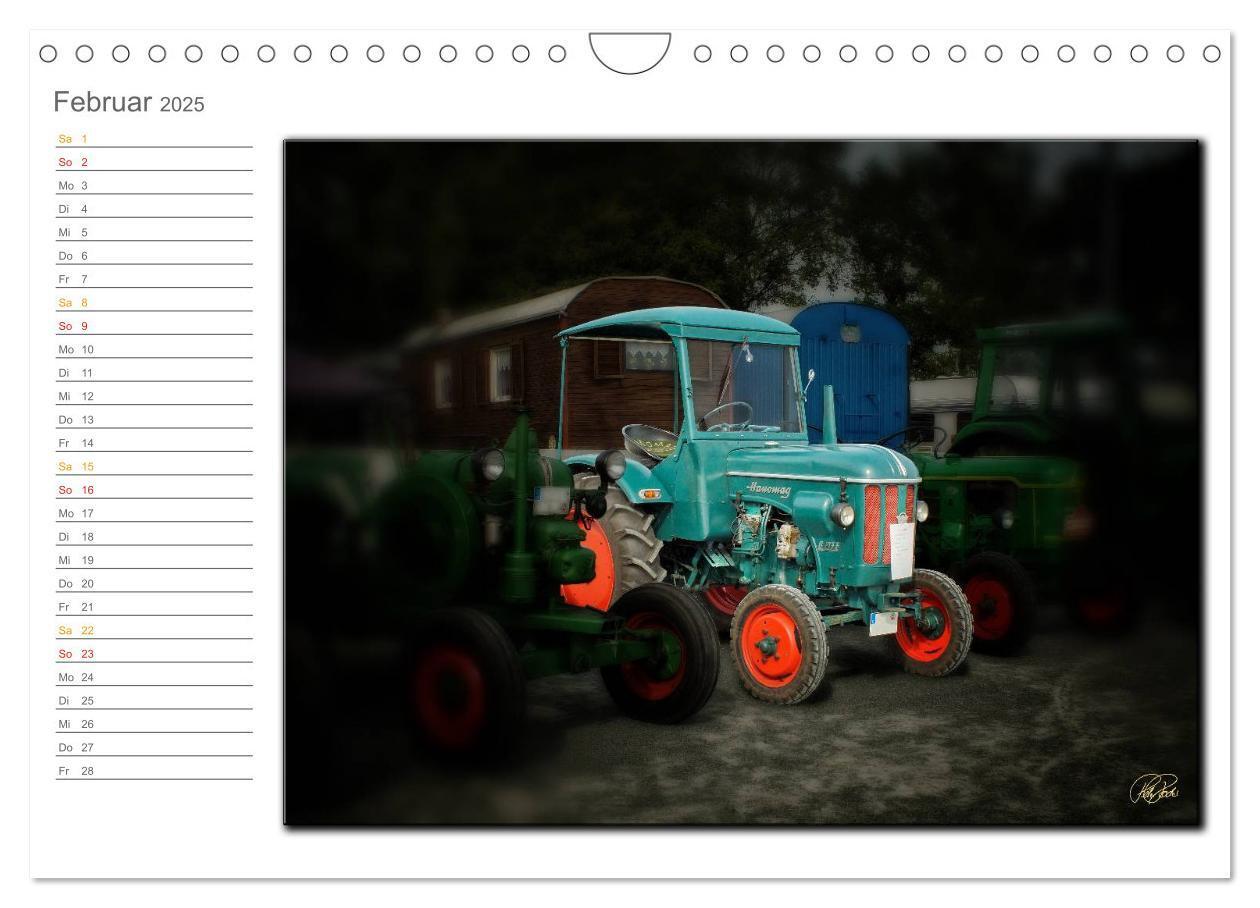 Bild: 9783435634880 | Oldtimer - geliebte Trecker (Wandkalender 2025 DIN A4 quer),...