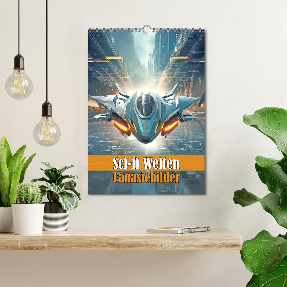 Bild: 9783383773228 | Sci-fi Welten - Fantasiebilder (Wandkalender 2025 DIN A3 hoch),...