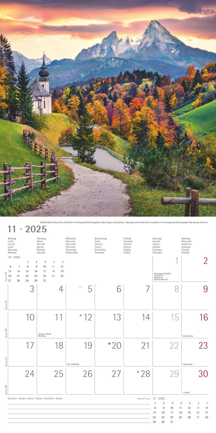 Bild: 4251732340926 | Alpen 2025 - Broschürenkalender 30x30 cm (30x60 geöffnet) -...