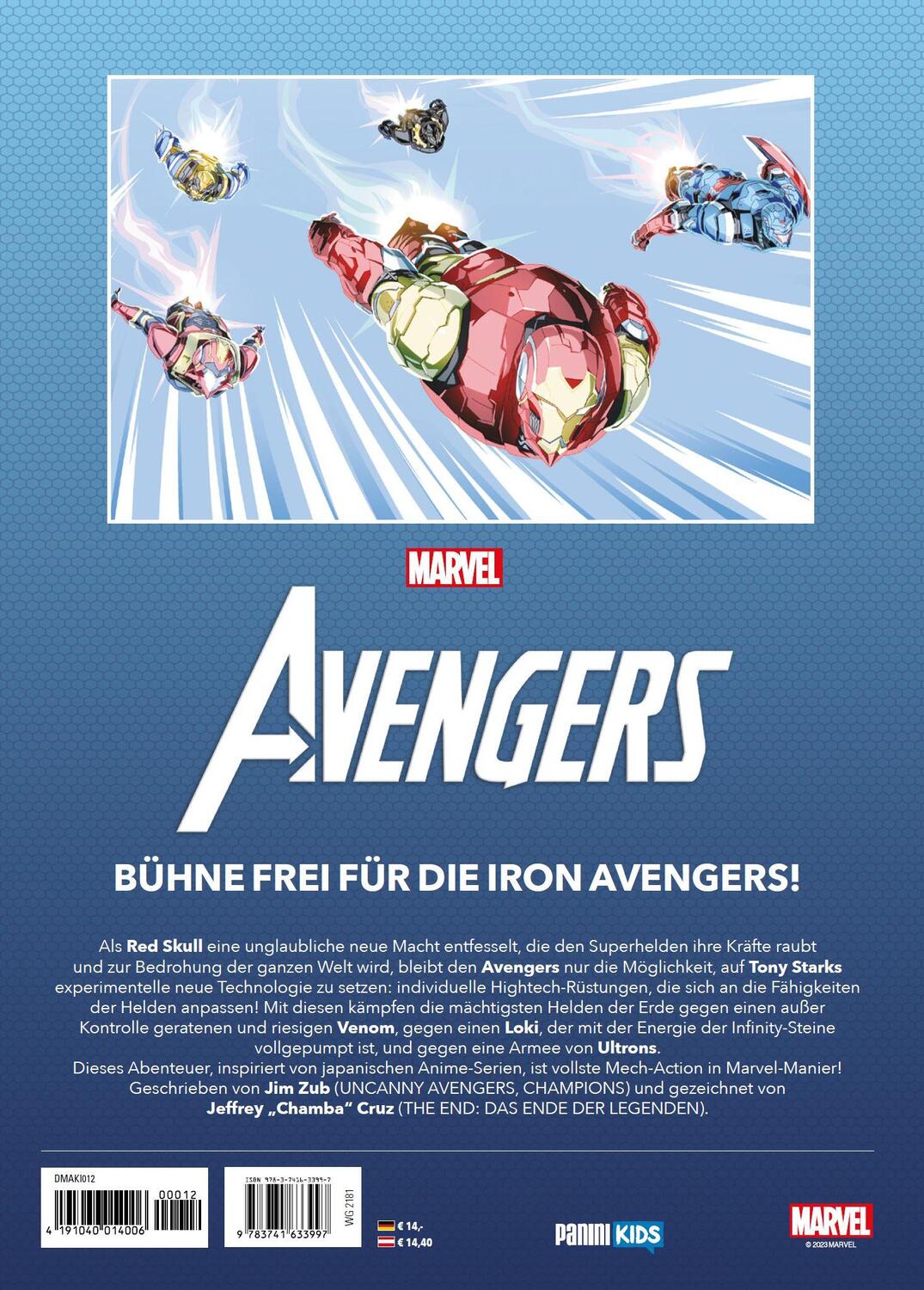 Rückseite: 9783741633997 | Avengers: Krieg der Kampfmaschinen | Jim Zub (u. a.) | Taschenbuch