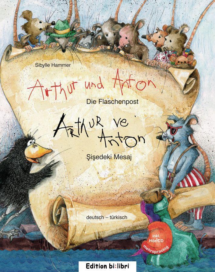 Cover: 9783195595957 | Arthur und Anton: Die Flaschenpost. Deutsch-Türkisch | Kinderbuch