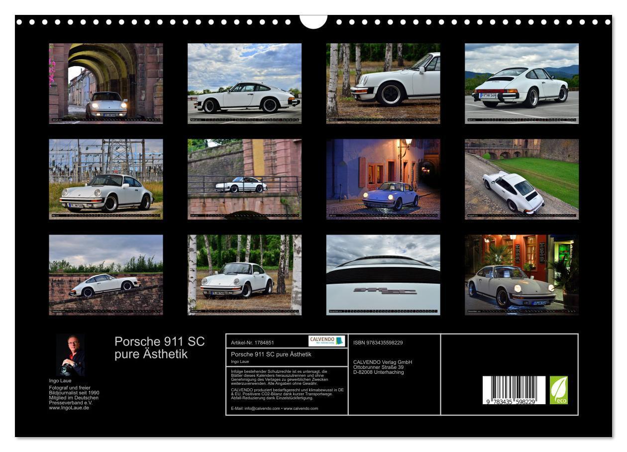 Bild: 9783435598229 | Porsche 911 SC pure Ästhetik (Wandkalender 2025 DIN A3 quer),...