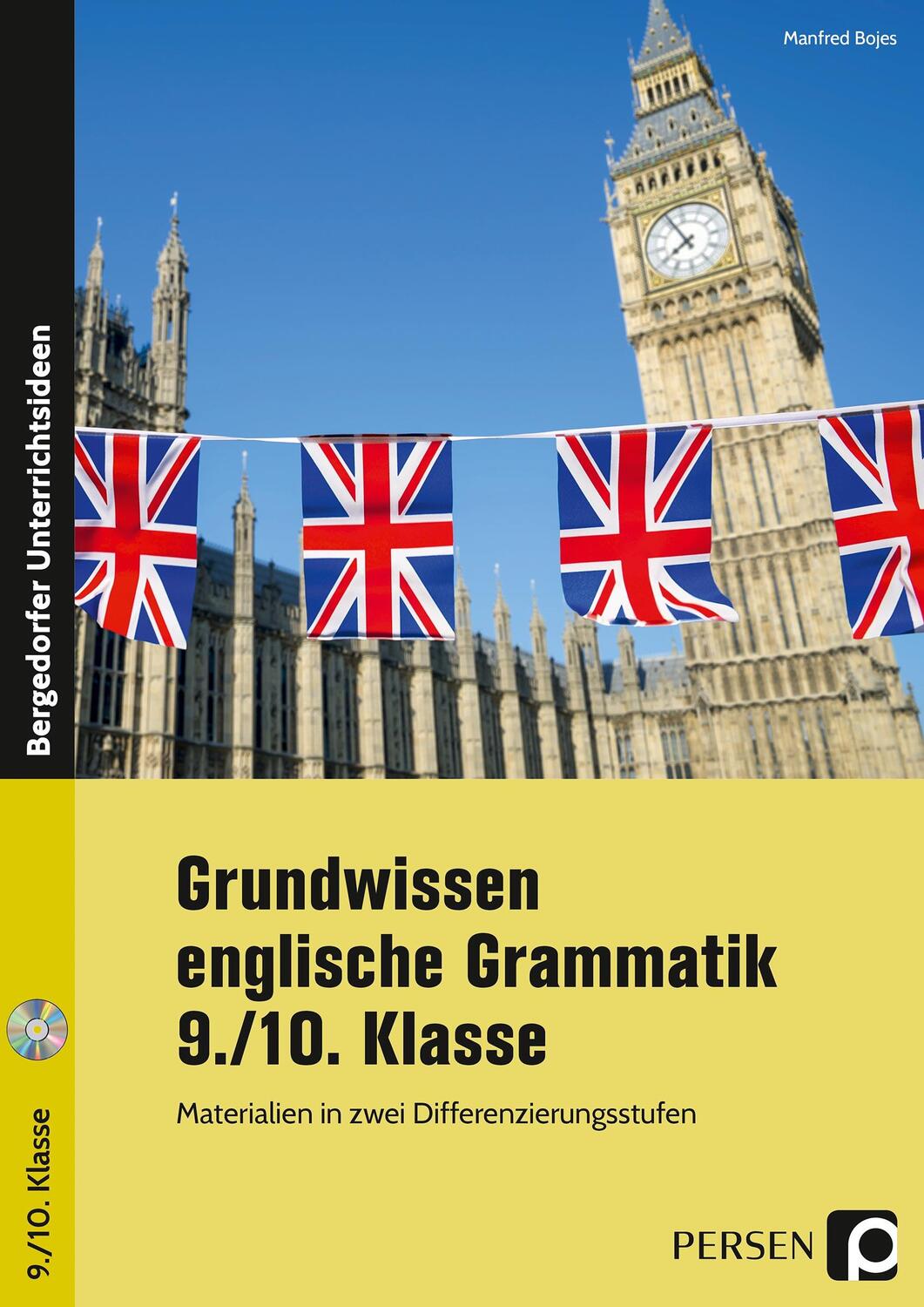 Cover: 9783403231356 | Grundwissen englische Grammatik - 9./10. Klasse | Manfred Bojes | Buch