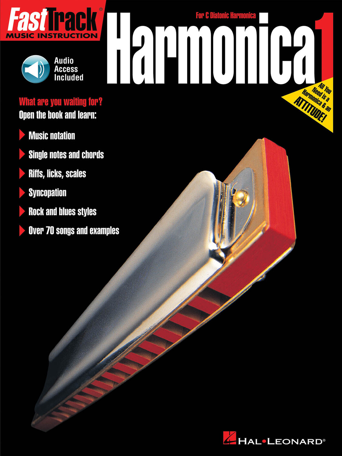 Cover: 73999816822 | FastTrack - Harmonica Method 1 | for Diatonic Harmonica | Hal Leonard