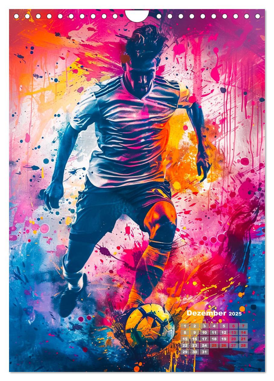 Bild: 9783457147153 | Fussball - Spieler in Action (Wandkalender 2025 DIN A4 hoch),...