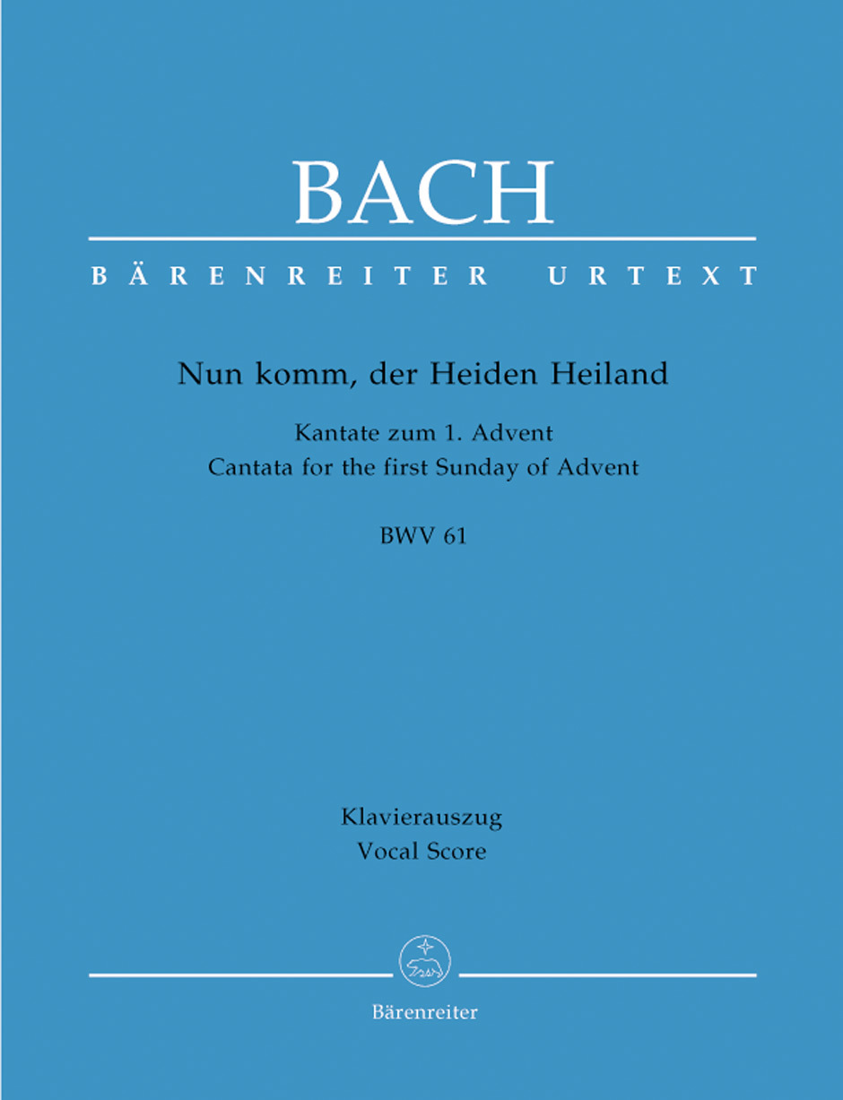 Cover: 9790006490318 | Cantata BWV 61 Nun Komm | Cantata for the First Sunday of Advent
