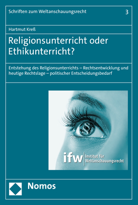 Cover: 9783848789313 | Religionsunterricht oder Ethikunterricht? | Hartmut Kreß | Taschenbuch