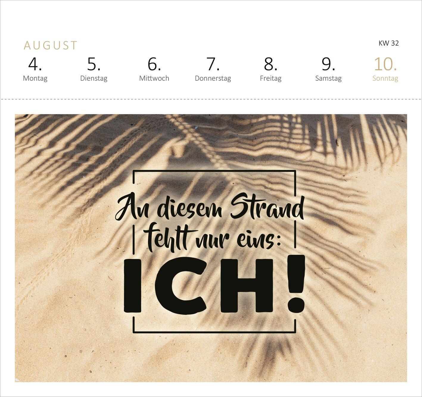 Bild: 4014489132783 | Postkartenkalender Einen Cocktail und eine doppelte Portion Urlaub,...