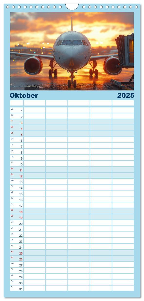 Bild: 9783457229071 | Familienplaner 2025 - Flugzeugkalender - Die schönsten...