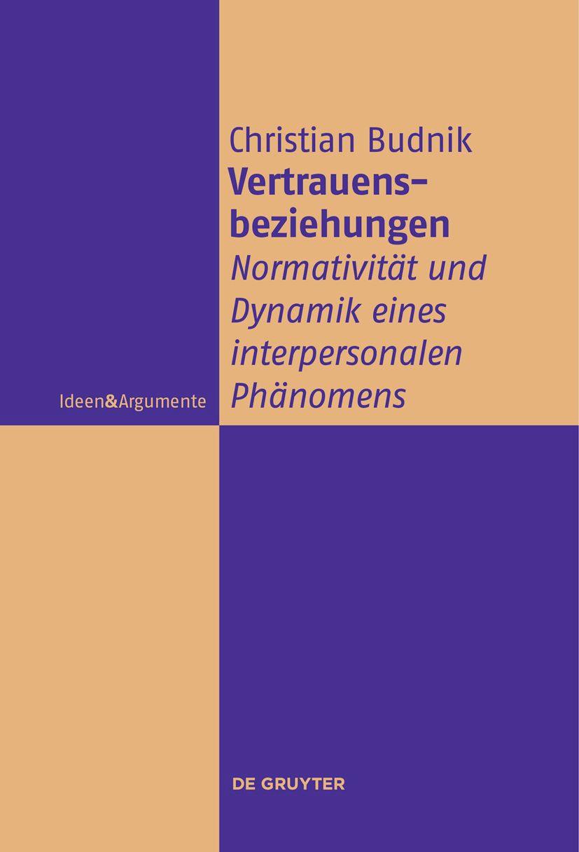 Cover: 9783111270982 | Vertrauensbeziehungen | Christian Budnik | Taschenbuch | VIII | 2023