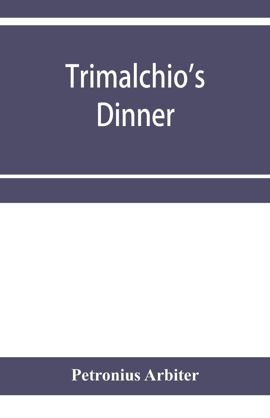 Cover: 9789353956066 | Trimalchio's dinner | Petronius Arbiter | Taschenbuch | Paperback