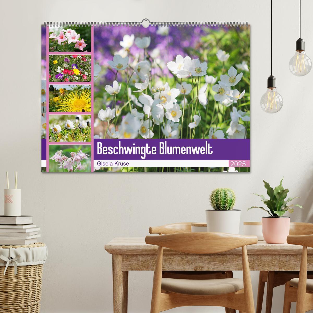 Bild: 9783435172122 | Beschwingte Blumenwelt (Wandkalender 2025 DIN A2 quer), CALVENDO...