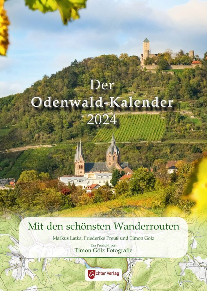 Cover: 9783948028237 | Der Odenwald-Kalender 2024 | Mit den schönsten Wanderrouten | Kalender