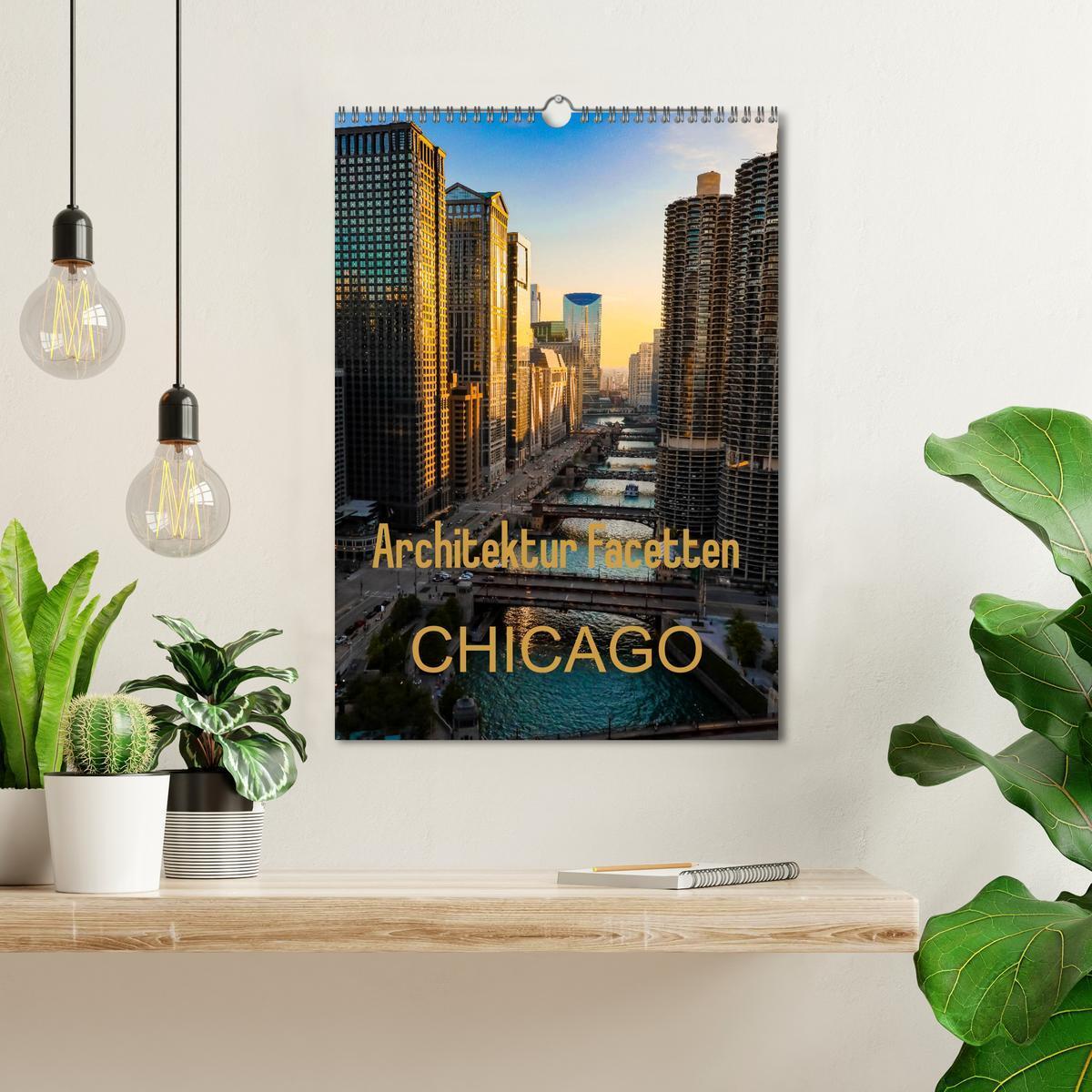 Bild: 9783435951512 | Architektur Facetten Chicago 2025 (Wandkalender 2025 DIN A3 hoch),...