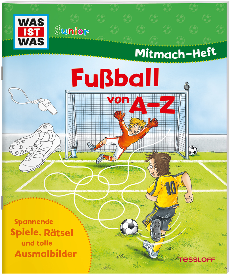 Cover: 9783788675783 | WAS IST WAS Junior Mitmach-Heft. Fußball von A bis Z | Ida Schuhmann
