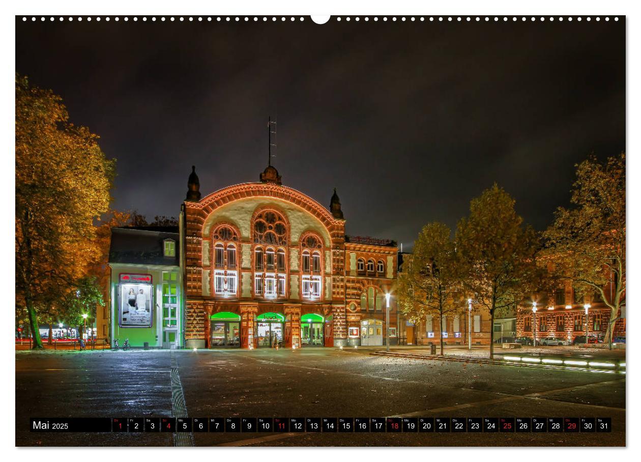 Bild: 9783435320516 | City Lights Saarbrücken (Wandkalender 2025 DIN A2 quer), CALVENDO...