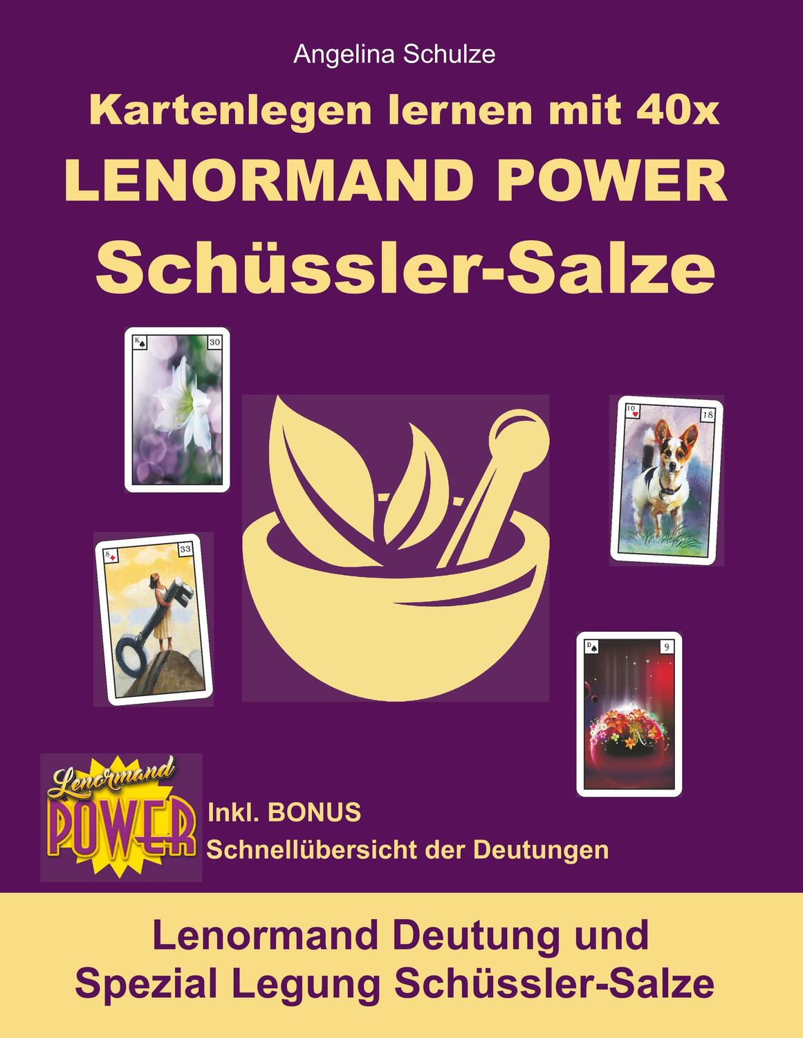 Cover: 9783943729894 | Kartenlegen lernen mit 40x LENORMAND POWER Schüssler-Salze | Schulze