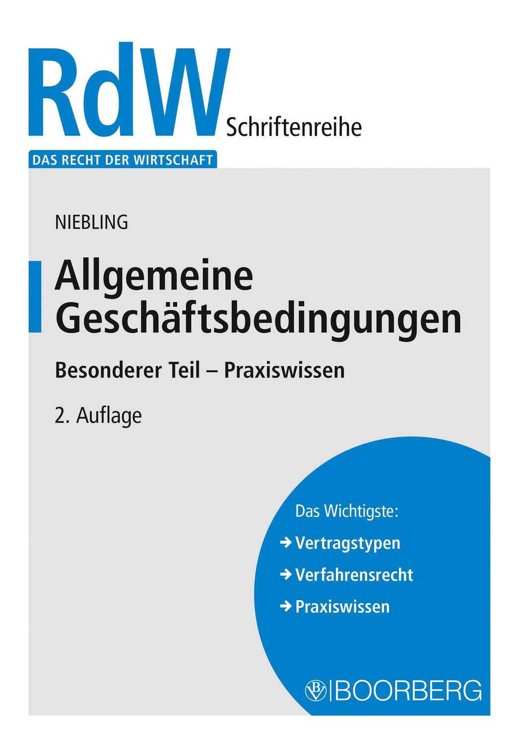 Cover: 9783415073456 | Allgemeine Geschäftsbedingungen | Besonderer Teil - Praxiswissen