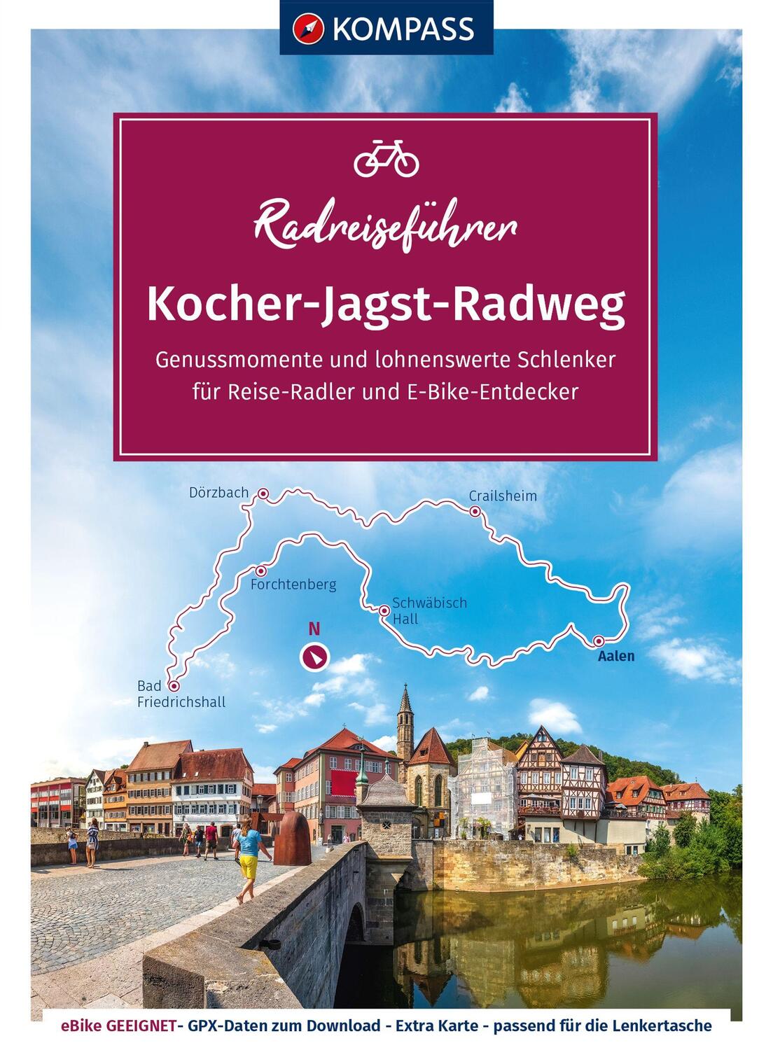 Cover: 9783991213307 | KOMPASS Radreiseführer Kocher-Jagst-Radweg | Julia Bihar | Taschenbuch