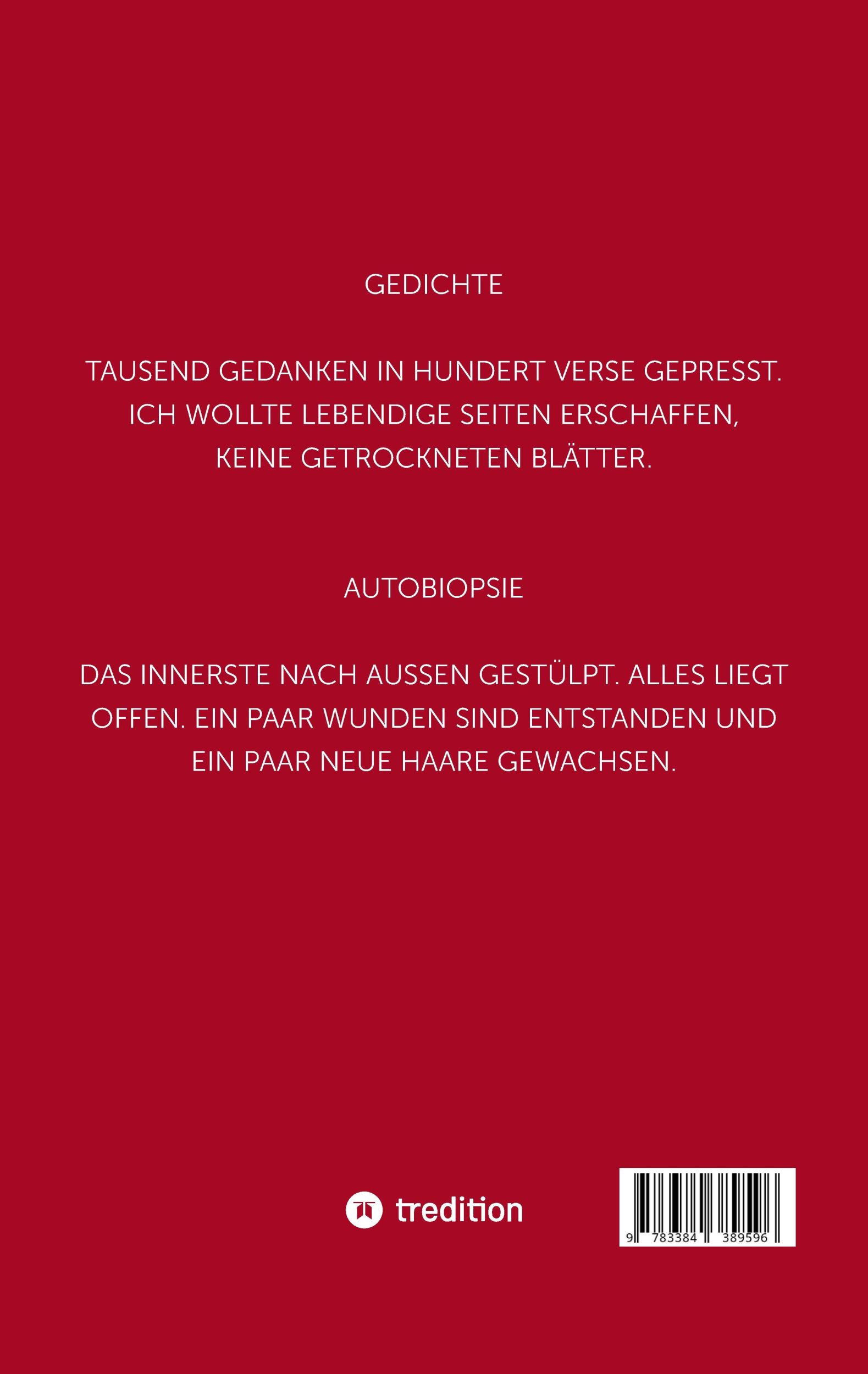 Rückseite: 9783384389596 | Autobiopsie | Katharina Kanzan | Taschenbuch | 120 S. | Deutsch | 2024