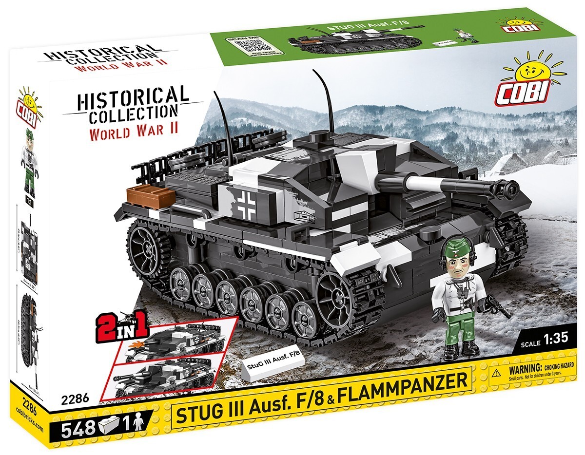 Cover: 5902251022860 | COBI Historical Collection 2286 - STUG III AUSF F Flammpanzer 2in1...