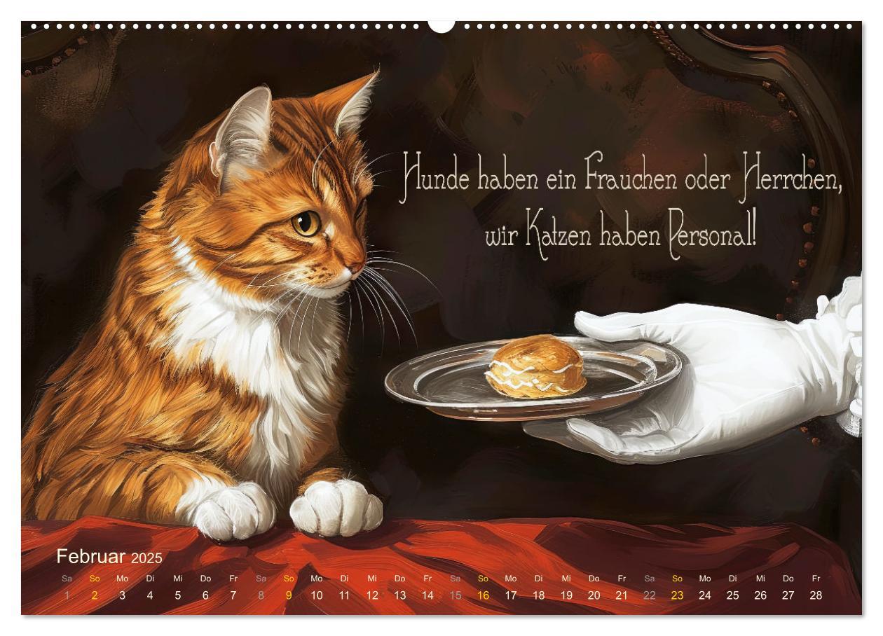 Bild: 9783383780325 | Samtpfotensprüche (Wandkalender 2025 DIN A2 quer), CALVENDO...