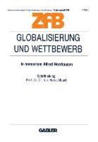 Cover: 9783409133715 | Globalisierung und Wettbewerb | In memoriam Alfred Herrhausen | Albach