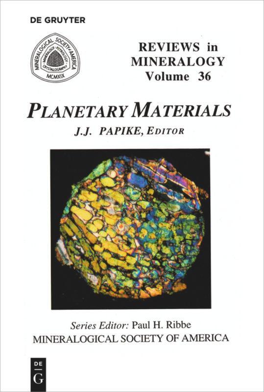 Cover: 9780939950461 | Planetary Materials | James J. Papike | Taschenbuch | ISSN | Paperback