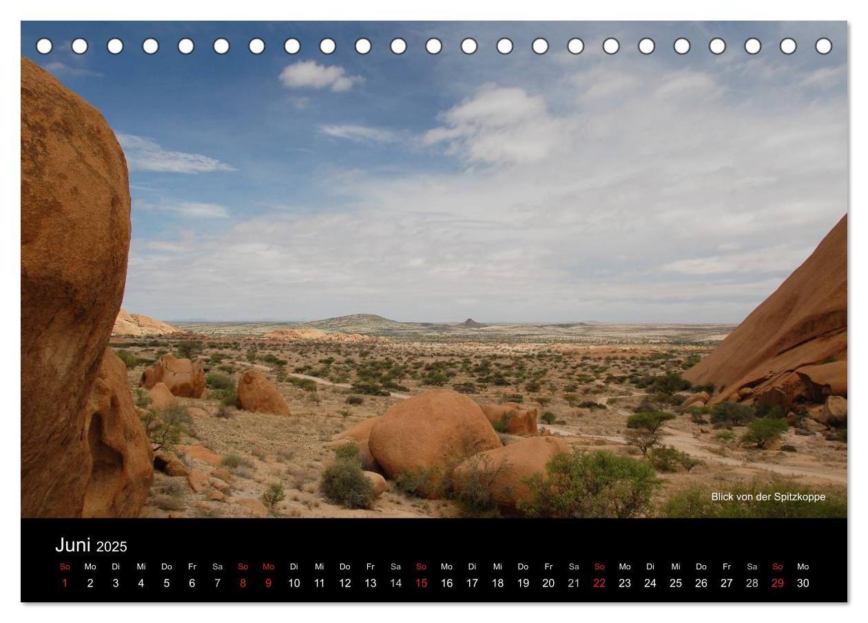 Bild: 9783435786336 | Namibia (Tischkalender 2025 DIN A5 quer), CALVENDO Monatskalender