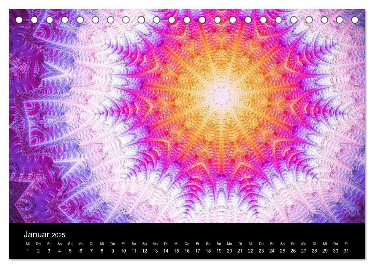 Bild: 9783435390687 | mandala-art (Tischkalender 2025 DIN A5 quer), CALVENDO Monatskalender