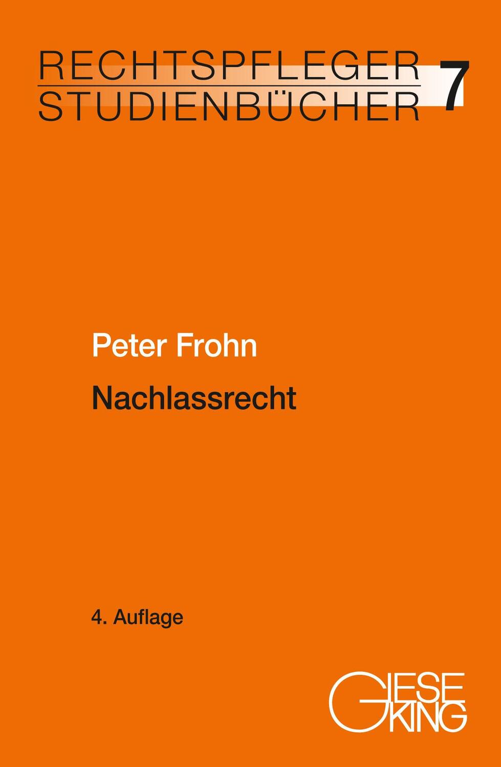 Cover: 9783769412444 | Nachlassrecht | Peter Frohn | Taschenbuch | Handbuch der Rechtspraxis