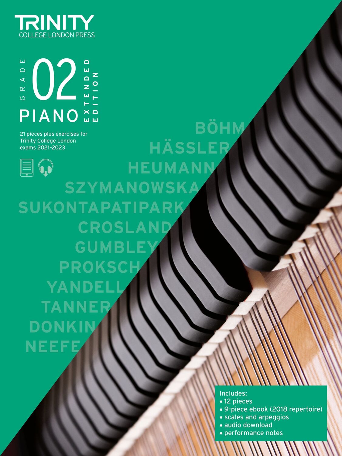 Cover: 9780857369307 | Piano Exam Pieces &amp; Exercises 21-23 Grade 2 Ext Ed | London | Deutsch