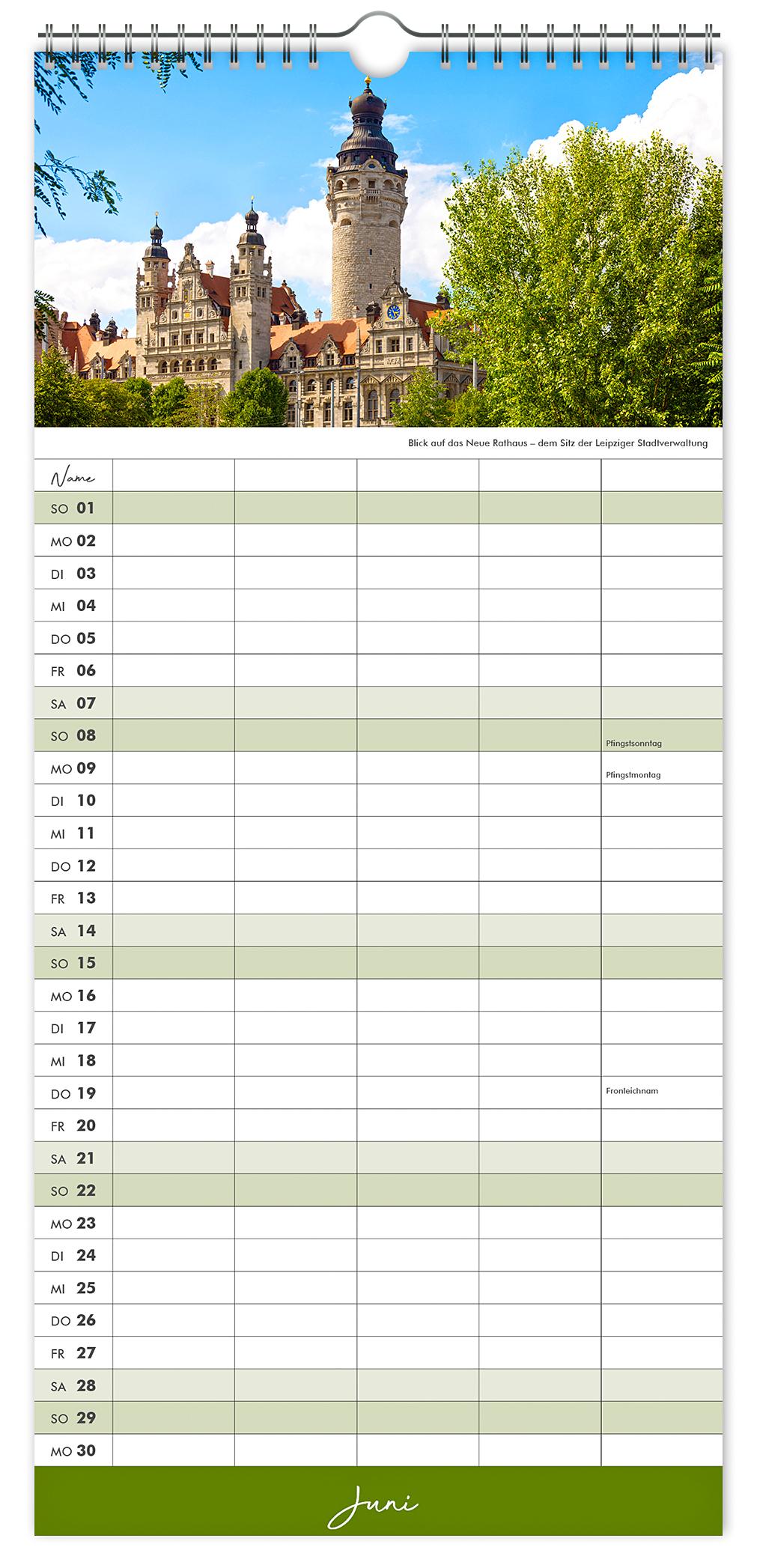 Bild: 9783910680784 | Kalender Familienplaner Leipzig 2025 | K4 Verlag (u. a.) | Kalender