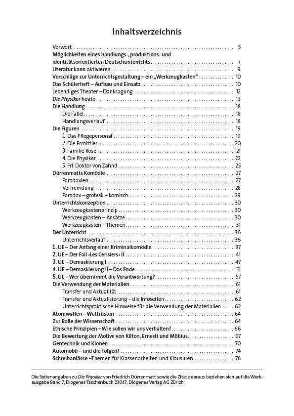 Bild: 9783963231100 | Die Physiker. Schülerheft | Friedrich Dürrenmatt (u. a.) | Broschüre