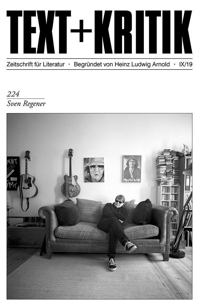 Cover: 9783869168371 | Sven Regener | Taschenbuch | Text und Kritik | Deutsch | 2019