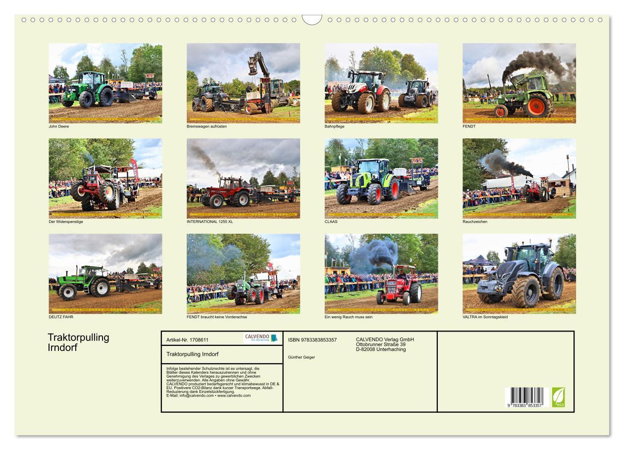 Bild: 9783383853357 | Traktorpulling Irndorf (Wandkalender 2025 DIN A2 quer), CALVENDO...