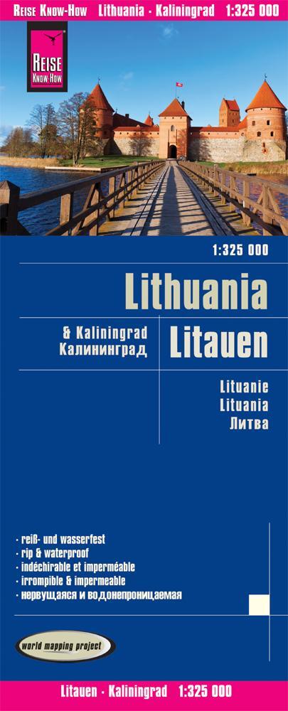 Cover: 9783831772865 | Reise Know-How Landkarte Litauen und Kaliningrad 1 : 325.000 | Buch