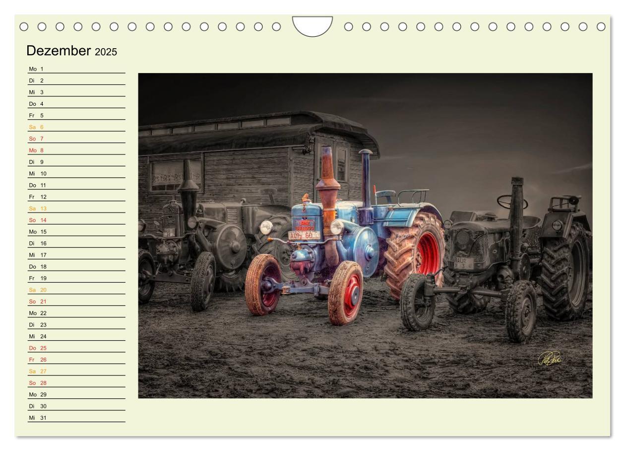 Bild: 9783435586738 | Traktoren - Oldtimer (Wandkalender 2025 DIN A4 quer), CALVENDO...