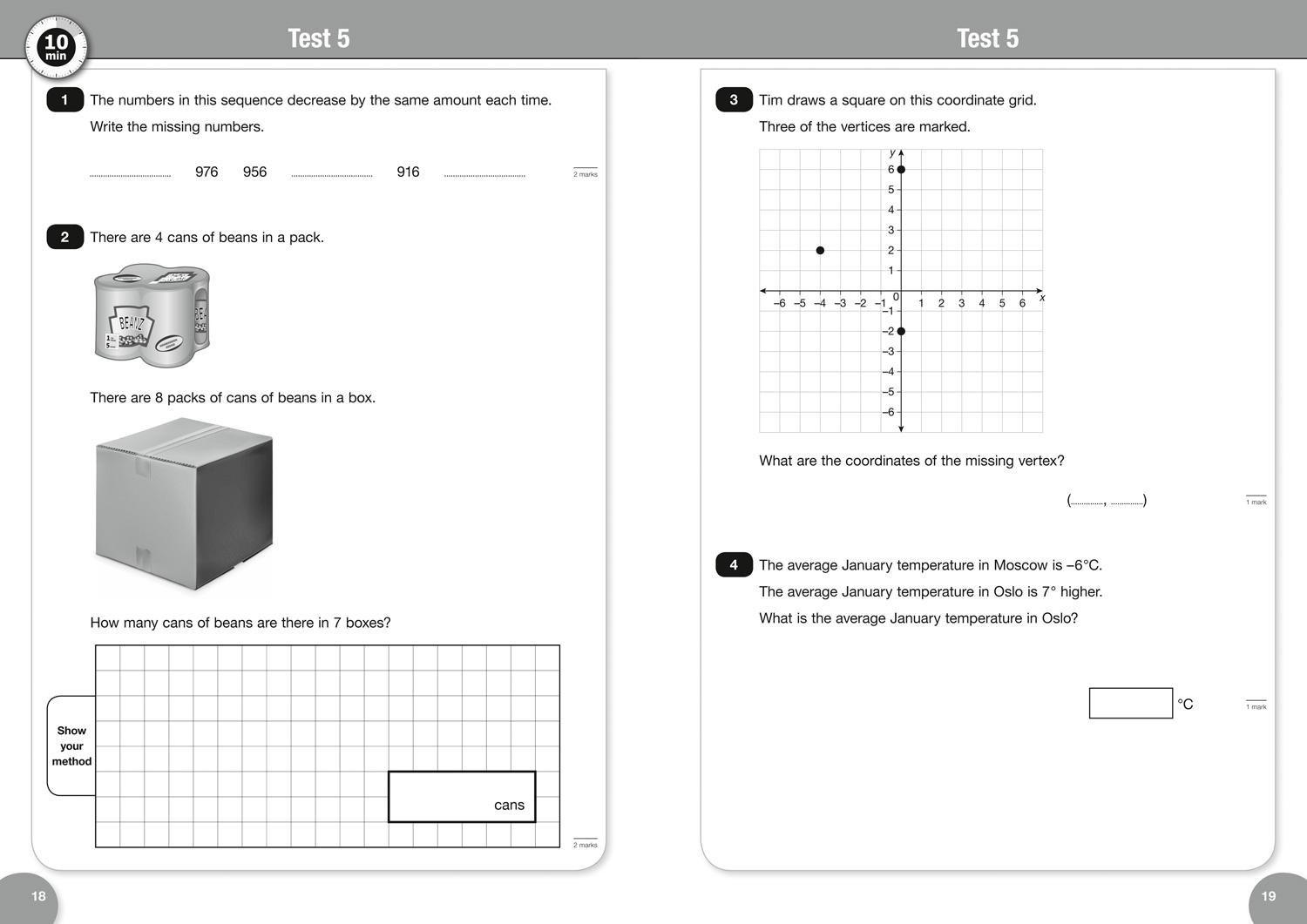 Bild: 9780008335892 | KS2 Maths Reasoning SATs 10-Minute Tests | For the 2025 Tests | Ks2