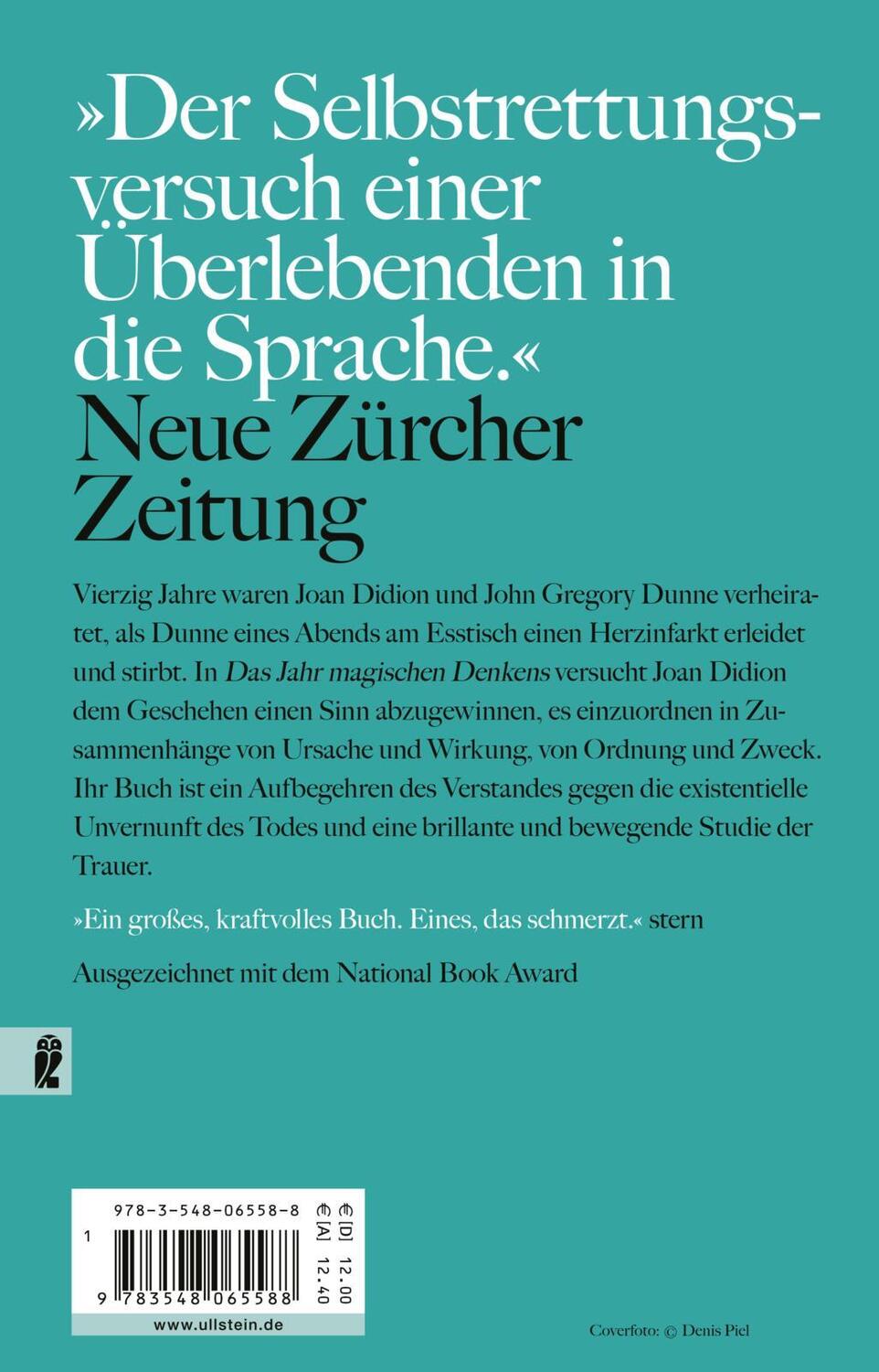 Rückseite: 9783548065588 | Das Jahr magischen Denkens | Joan Didion | Taschenbuch | 256 S. | 2021