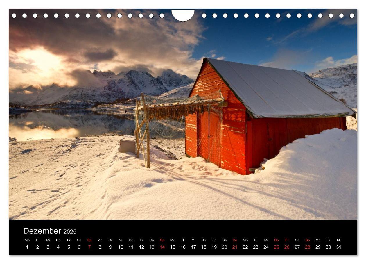 Bild: 9783435802395 | Norwegen (Wandkalender 2025 DIN A4 quer), CALVENDO Monatskalender