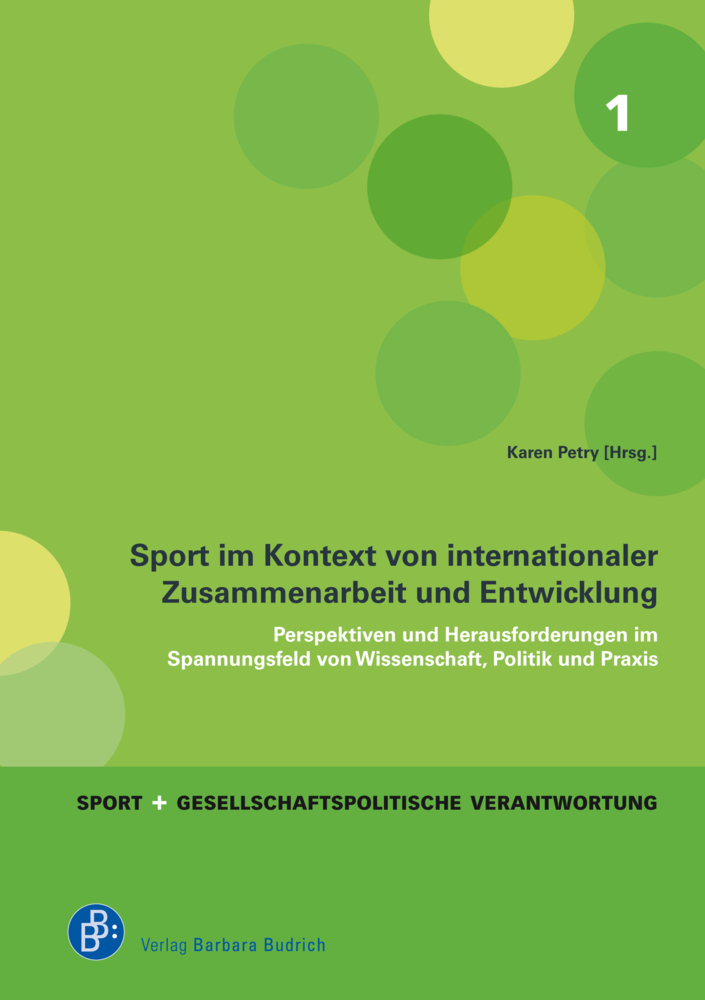 Cover: 9783847423720 | Sport im Kontext von internationaler Zusammenarbeit und Entwicklung
