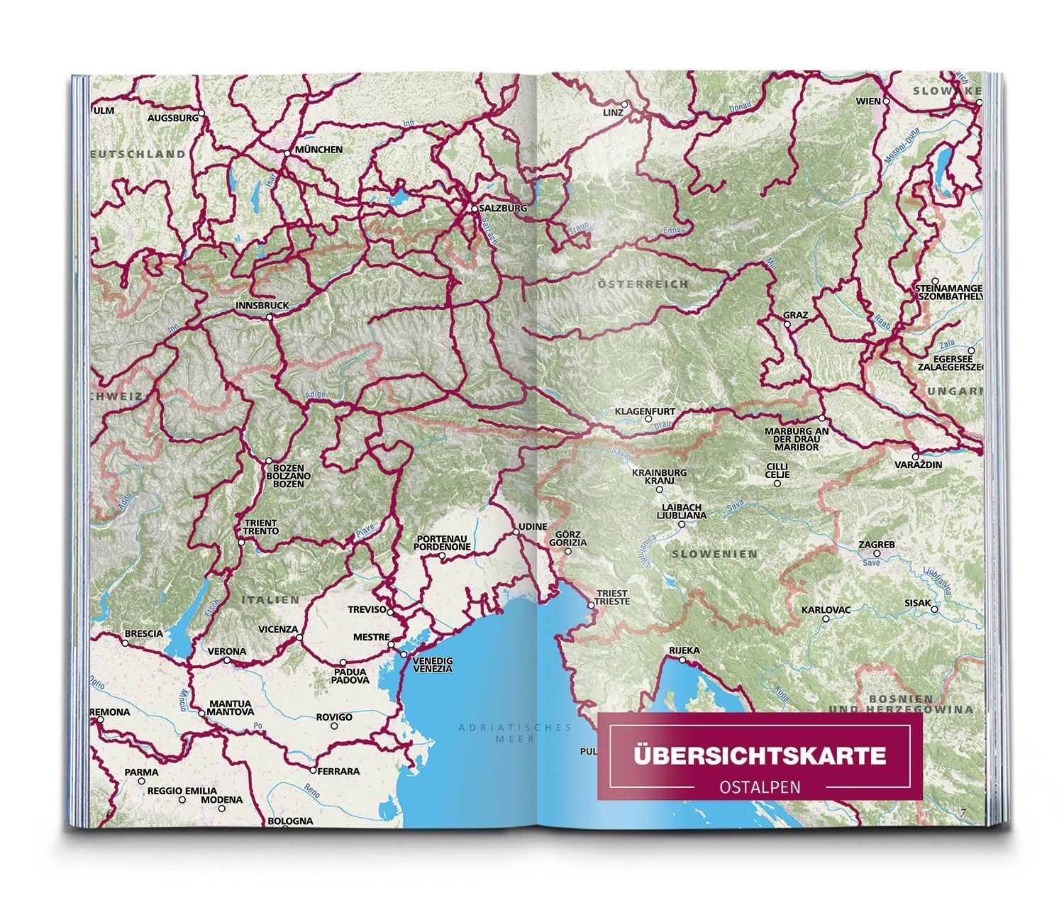 Bild: 9783991541530 | KOMPASS Radfernwege quer durch die Alpen | Taschenbuch | 144 S. | 2024