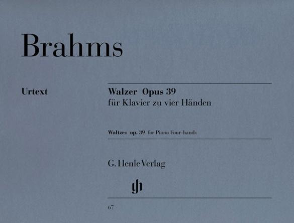 Cover: 9790201800677 | Brahms, Johannes - Walzer op. 39 | Instrumentation: Piano, 4-hands