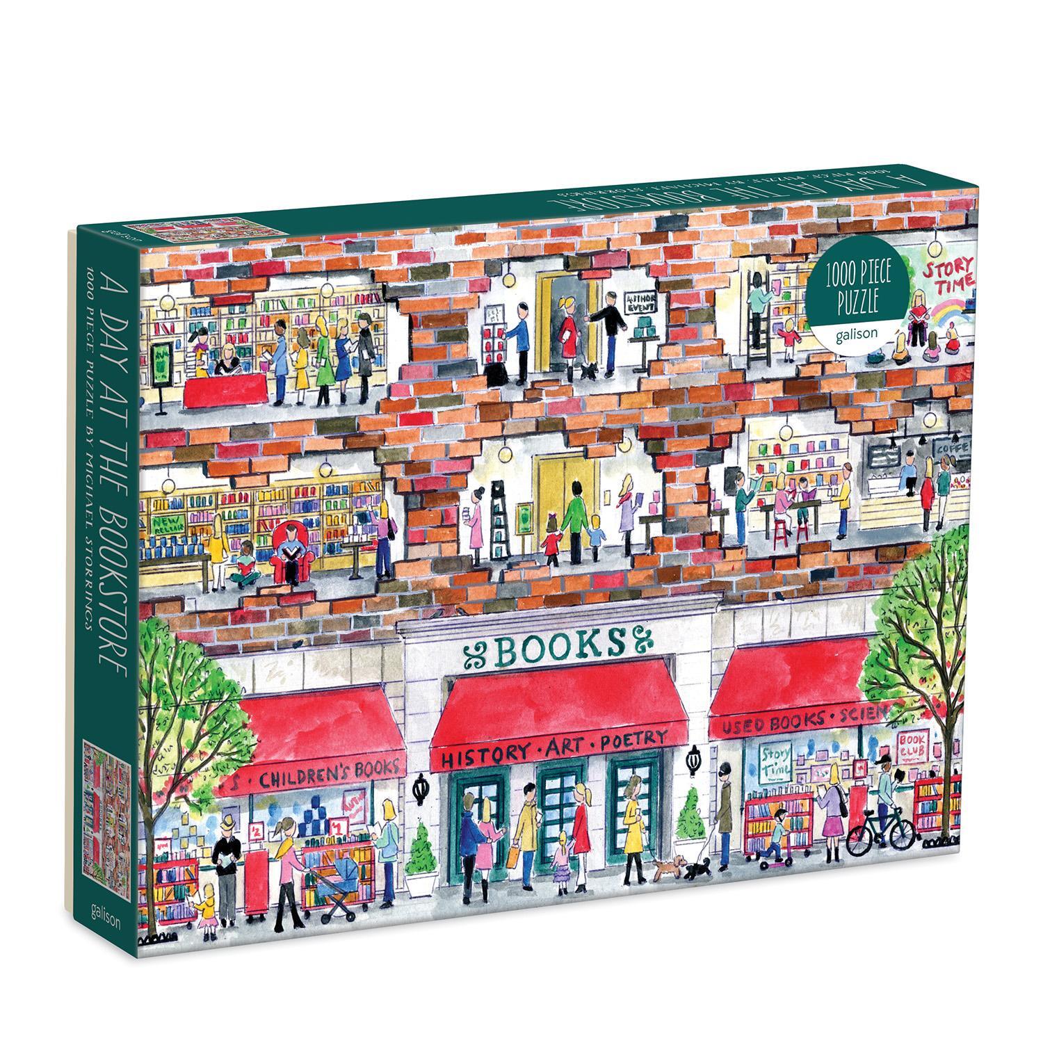 Cover: 9780735367081 | Michael Storrings A Day at the Bookstore 1000 Piece Puzzle | Storrings