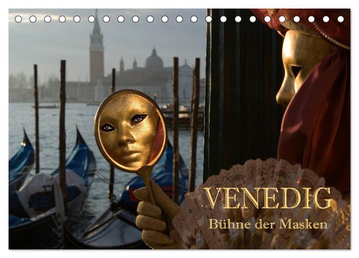 Cover: 9783383261657 | Venedig - Bühne der Masken (Tischkalender 2024 DIN A5 quer),...